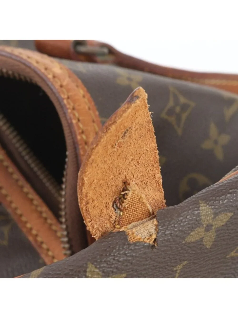 Louis Vuitton Monogram Sac Suple 35 Leather Boston Bag Tote